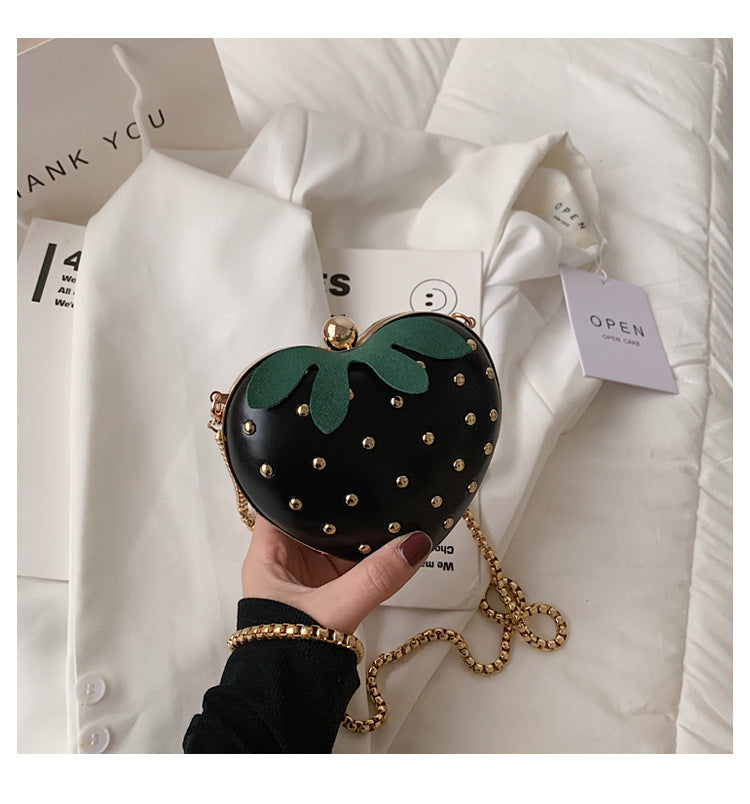 Wholesale Pu Cute Strawberry Chain Bag