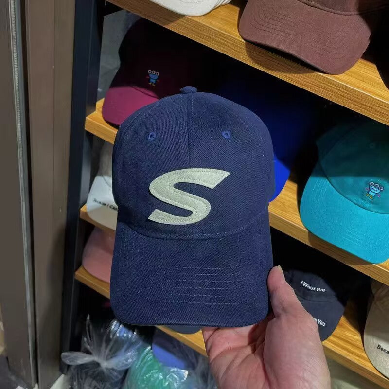 Wholesale Polyester S Letter Wide Brim Baseball Cap