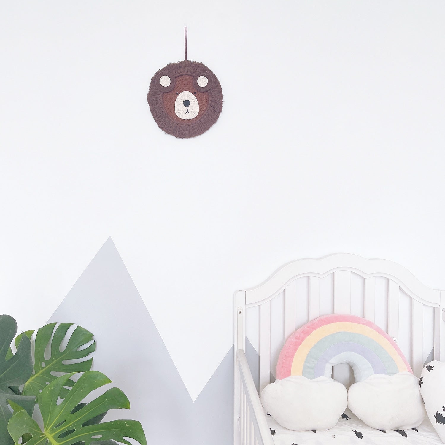 Wholesale Cotton Rope Woven Tiger Lion Panda Wall Decor