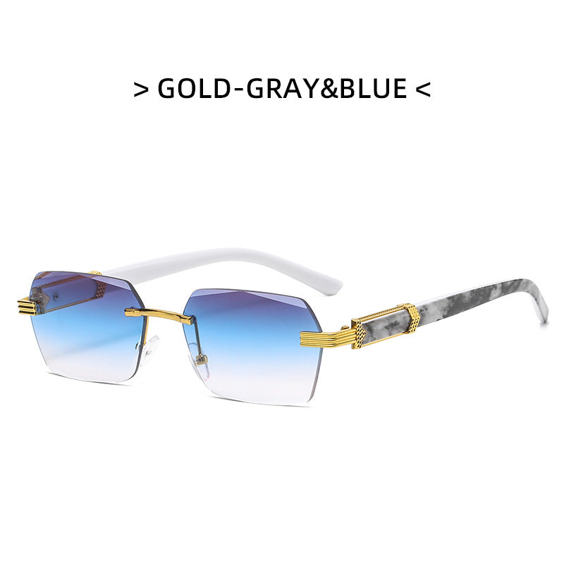 Wholesale PC Ocean Film Gradient Square Sunglasses