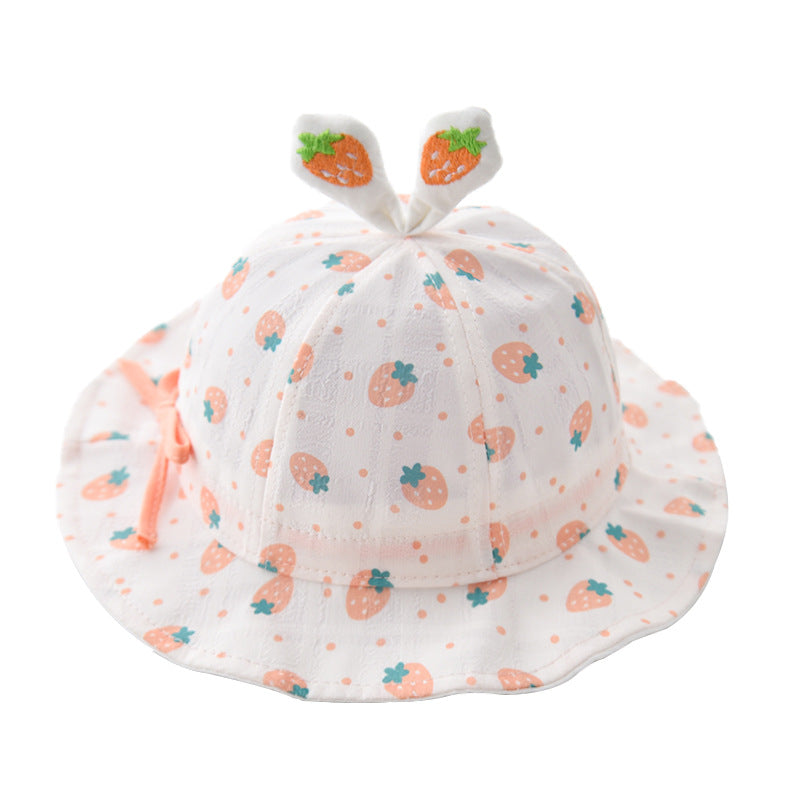 Wholesale Cotton Summer Thin Drawstring Adjustable Children's Fisherman Hat