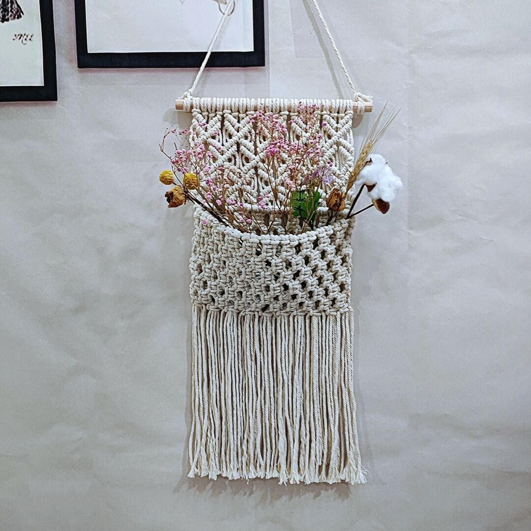 Wholesale Cotton Handwoven Net Bag Creative Storage Bag