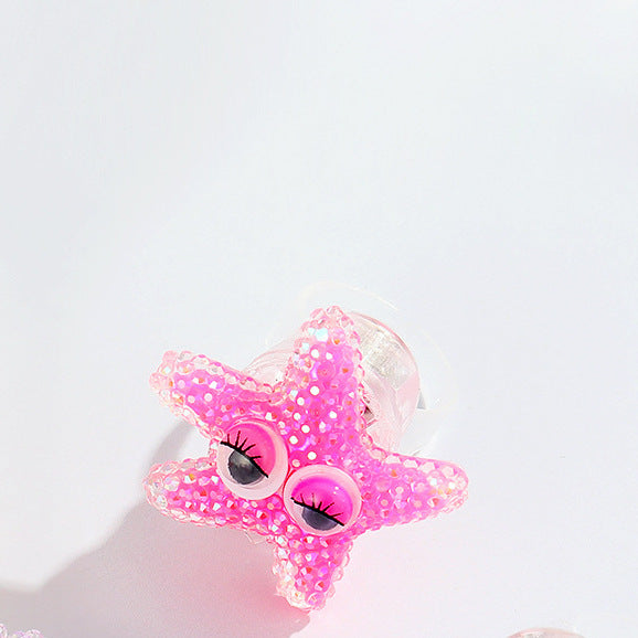 Wholesale Resin Cartoon Sea Animal Luminous Ring