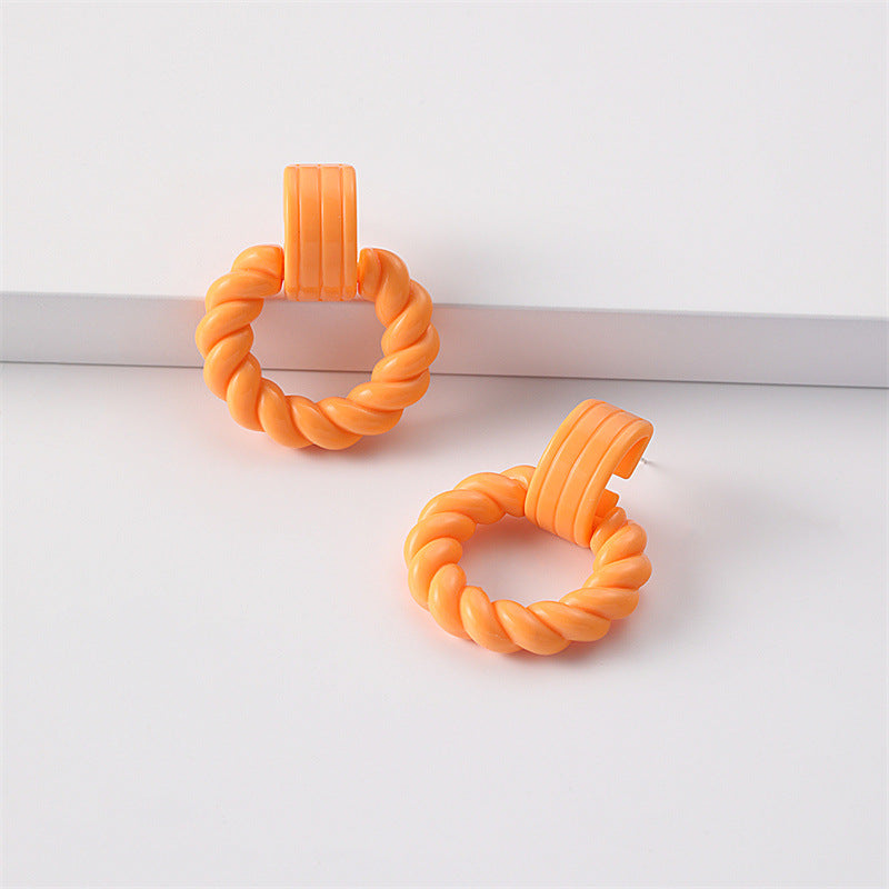 Wholesale Jewelry Spray Painted Candy Acrylic Earrings