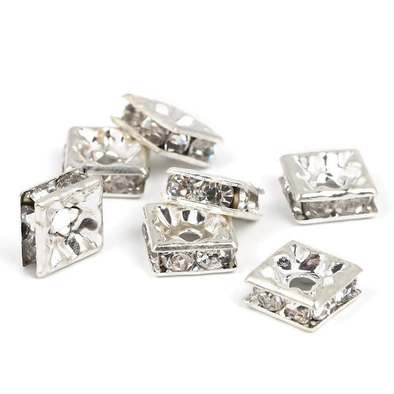 Venta al por mayor 5-17MM Ronda Ondulado 15MM Perlas de Metal 100pcs