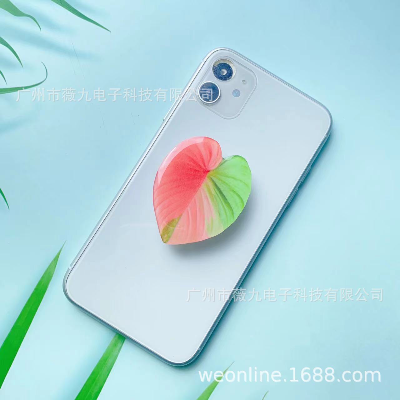 Titular de bolsa de aire para teléfono móvil de hoja acrílica con forma de epoxi al por mayor