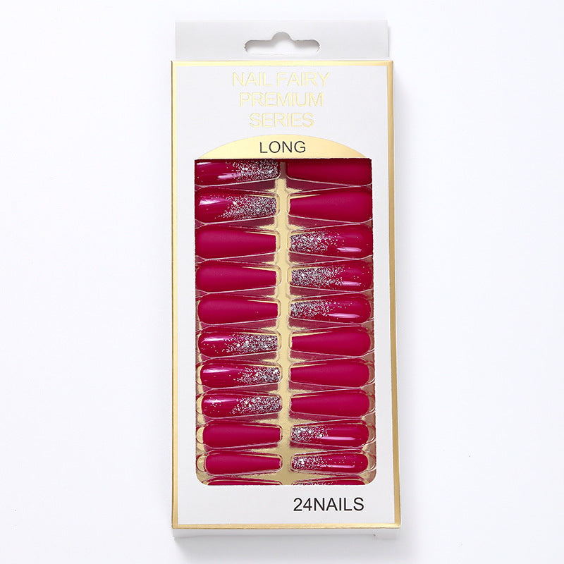 Comercio al por mayor mate mate degradado francés parche largo arte de uñas