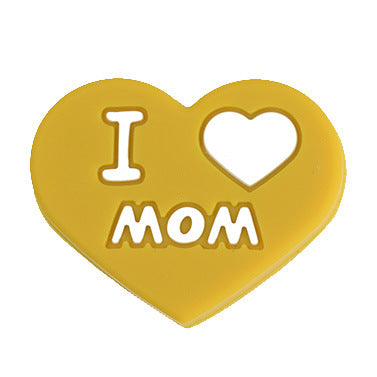 Venta al por mayor 50 piezas de cuentas de silicona de corazón de 17mm