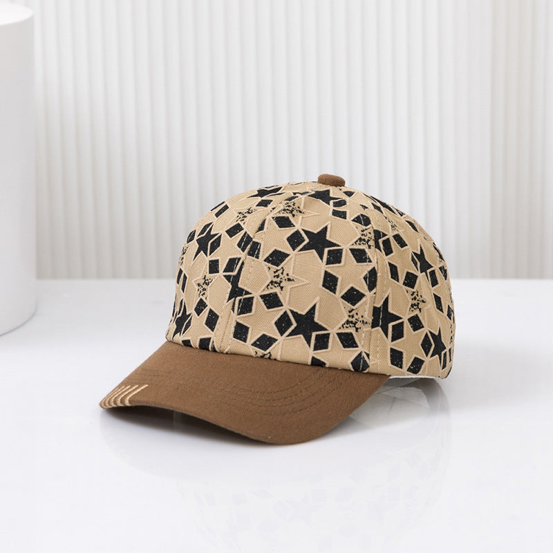 Wholesale Cotton Five-pointed Star Pattern Children's Peaked Cap