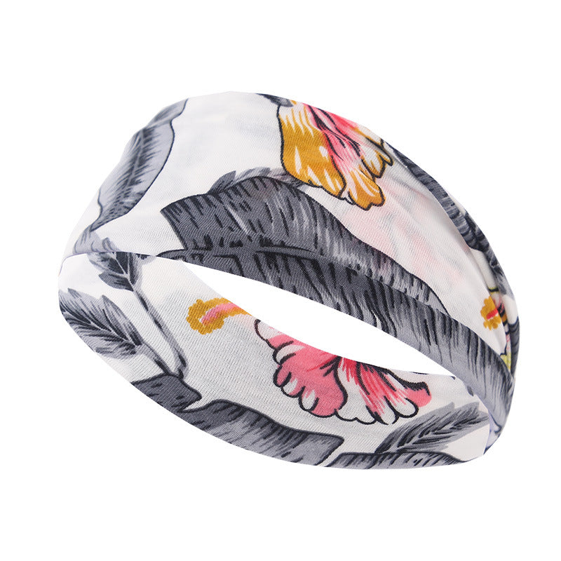 Venda al por mayor lazo elástico del pelo de la tela de la cruz del lado estrecho