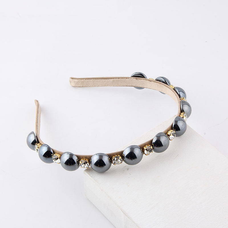 Wholesale Plastic Small Pattern Pearl Hair Bands