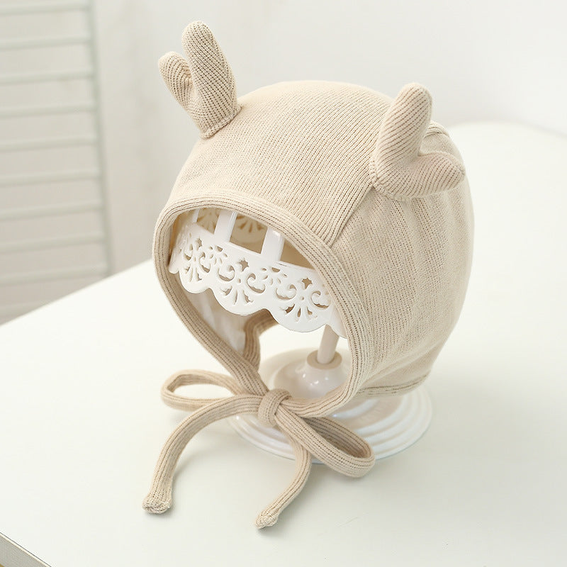 Wholesale Cotton Baby Ear Protector Autumn Winter Boneless Hat