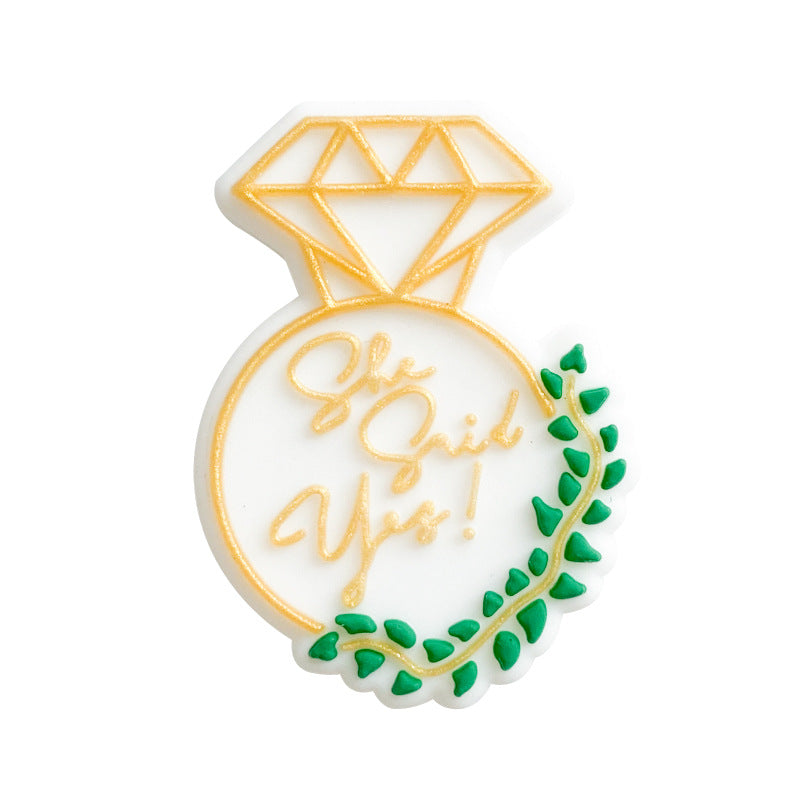 10 piezas al por mayor 22*30 mm Diamond Jarrón de diamantes cuentas de silicona