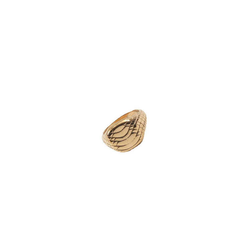 Wholesale Snake Gold Plated Titanium Rings