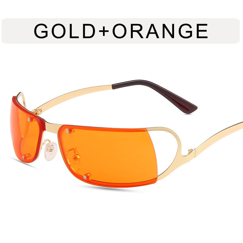 Wholesale PC Y2K Futuristic Sense of Technology One-Piece Sunglasses