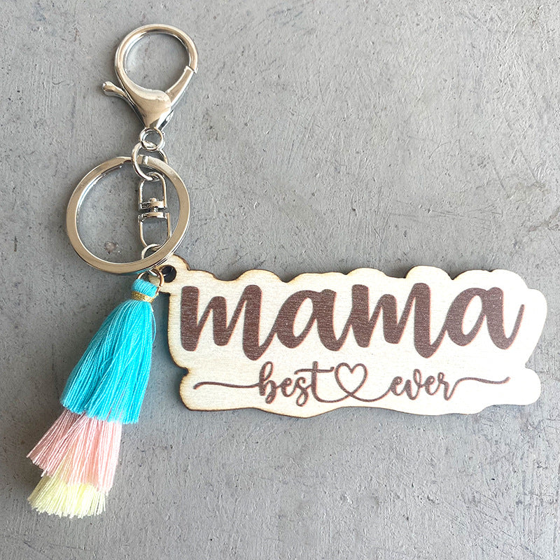Wholesale Cotton Mother's Day Gift Tassel Keychain