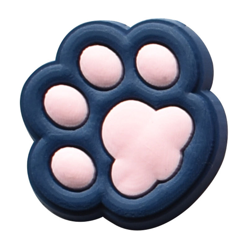 Wholesale 100 PCS PVC Cartoon Paw Print DIY Shoe Buckle