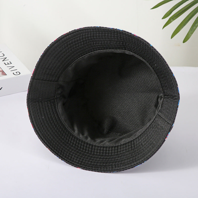 Sombrero de cubo de estampado de mariposa de poliéster de algodón al por mayor