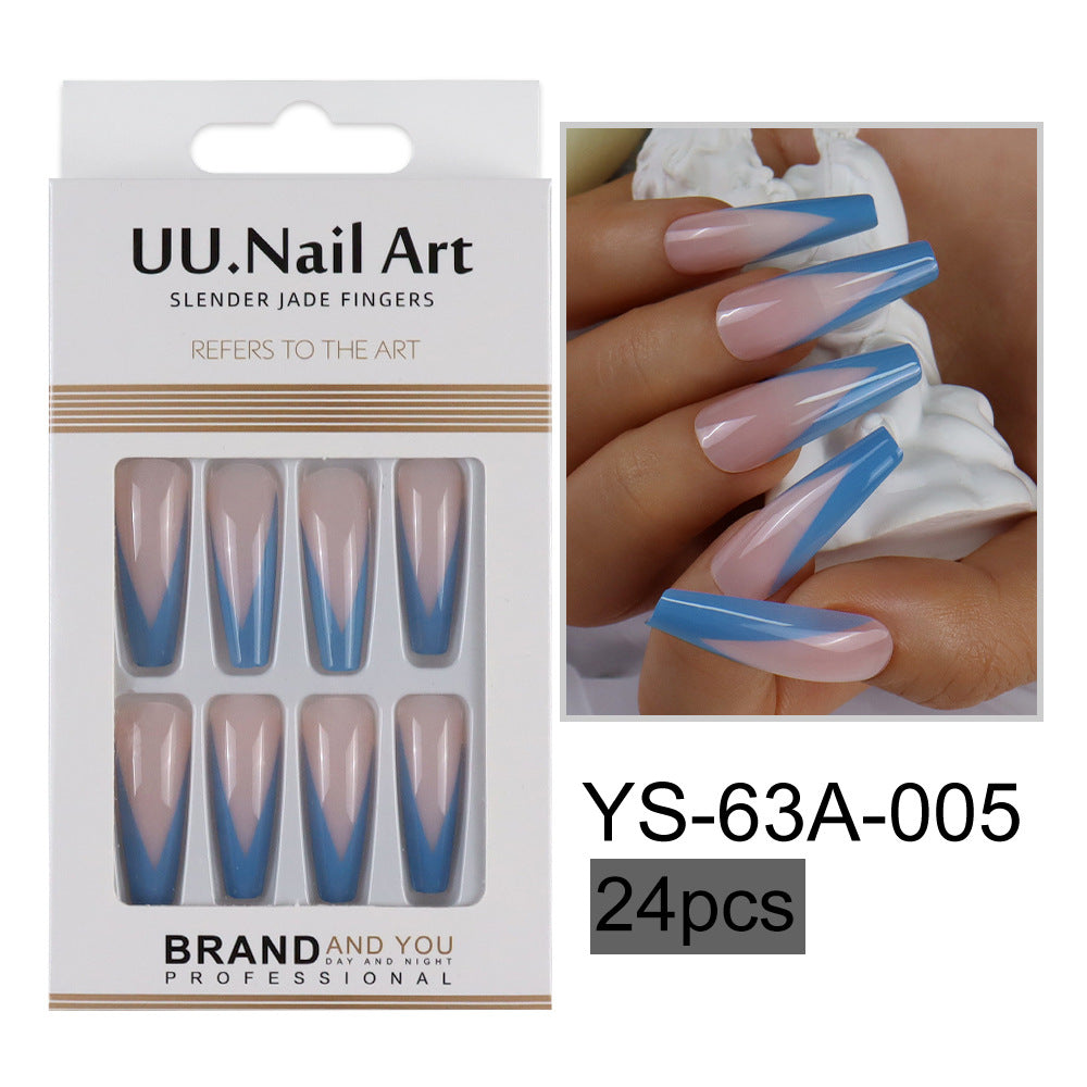 Parches de mejora de las uñas de estilo francés de plástico al por mayor