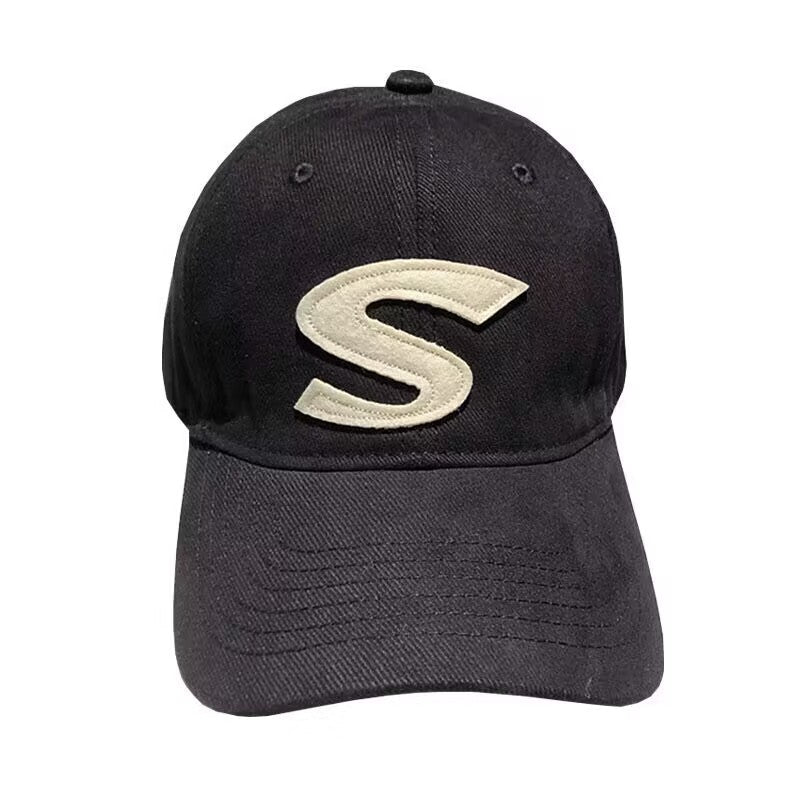 Wholesale Polyester S Letter Wide Brim Baseball Cap