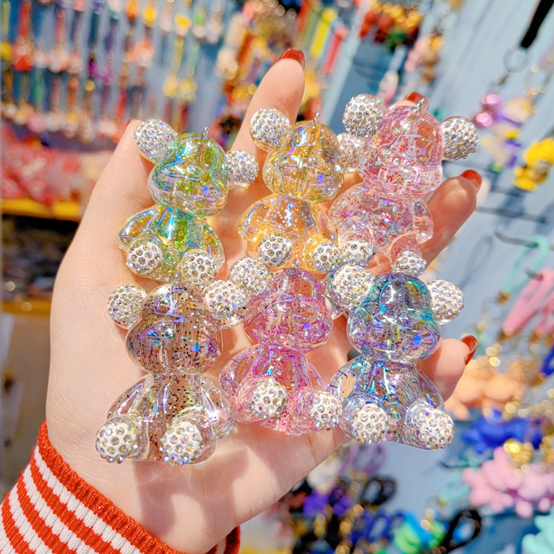 Diamante de diamantes al por mayor Gypsophila Riesta de resina de oso violento