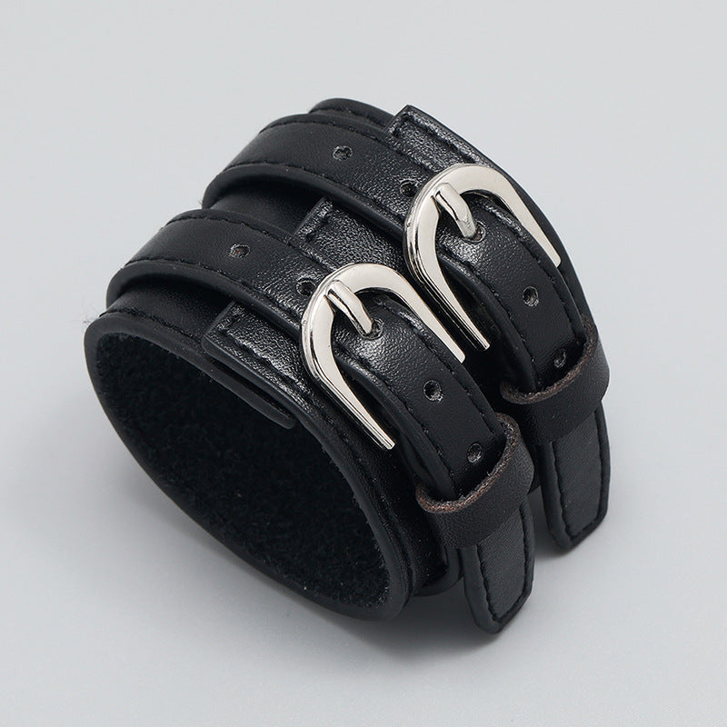 Wholesale Wirepunk Men's Leather Bracelet