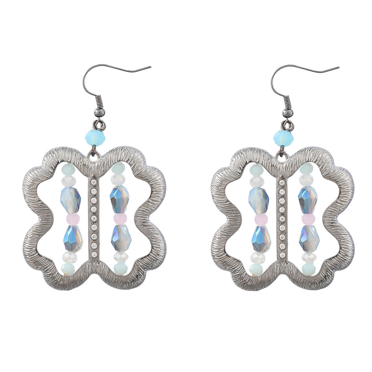 Wholesale Vintage Vertical Stripe Alloy Earrings