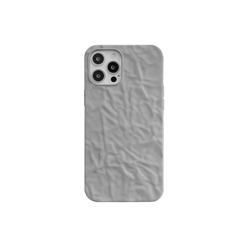 Wholesale TUP Crumpled Tin Foil Solid Color Phone Case