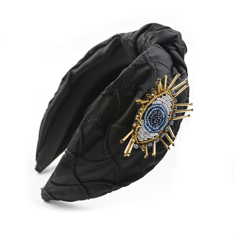 Wholesale Vintage Red and Blue Eyes Cloth Headband