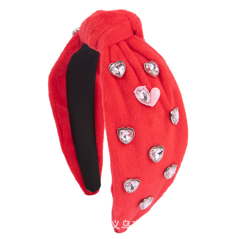 Wholesale Valentine's Day Love Sweetheart English Letters Velvet Headband