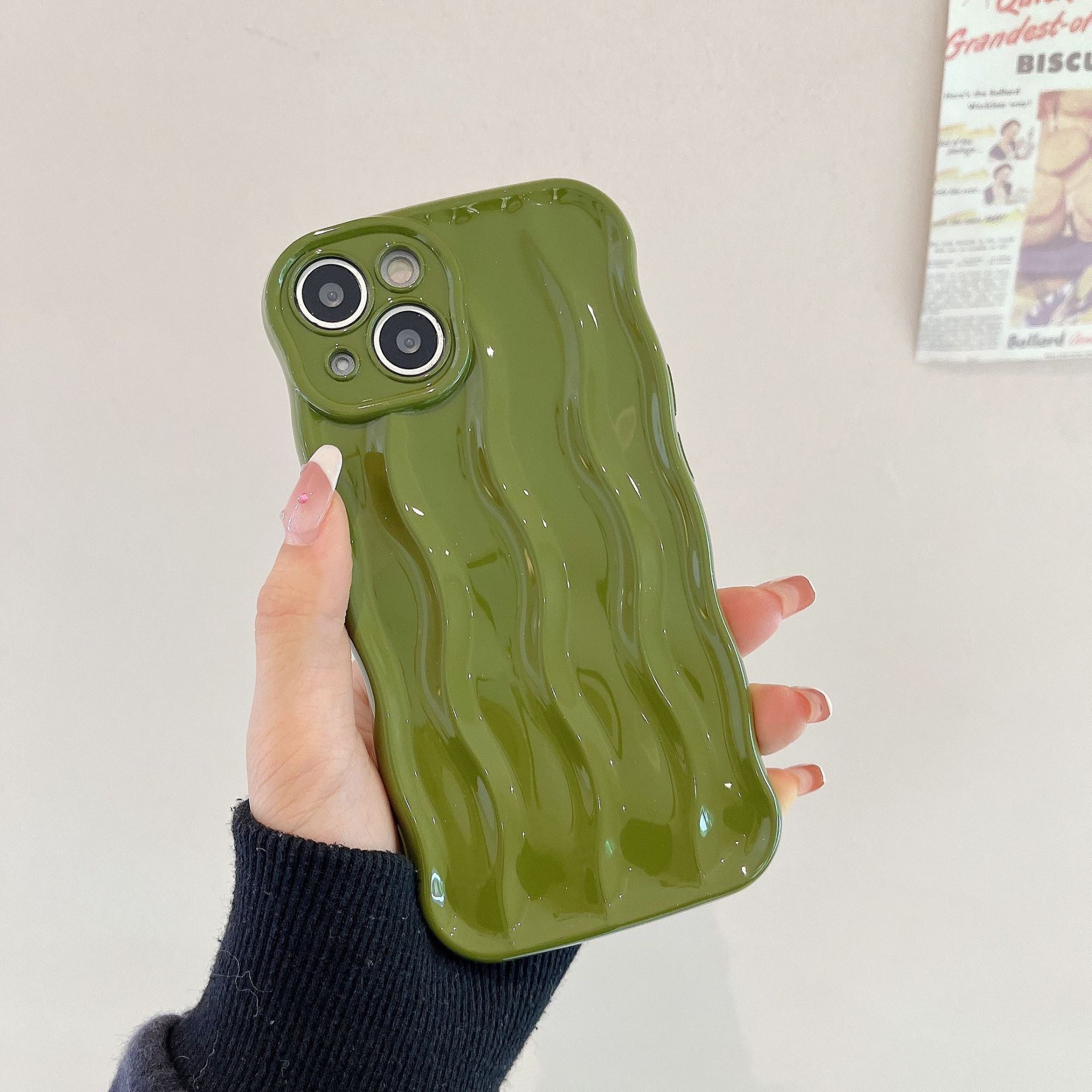 Wholesale TUP Three-dimensional Water Ripple Phone Case