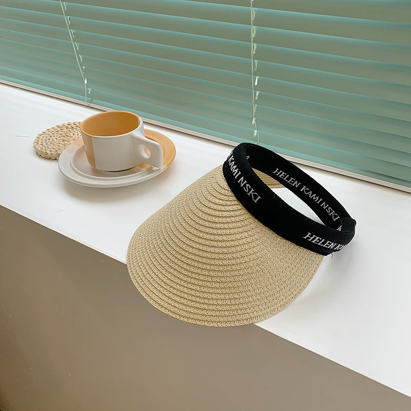 Wholesale Straw Beach Sunscreen Empty Hat