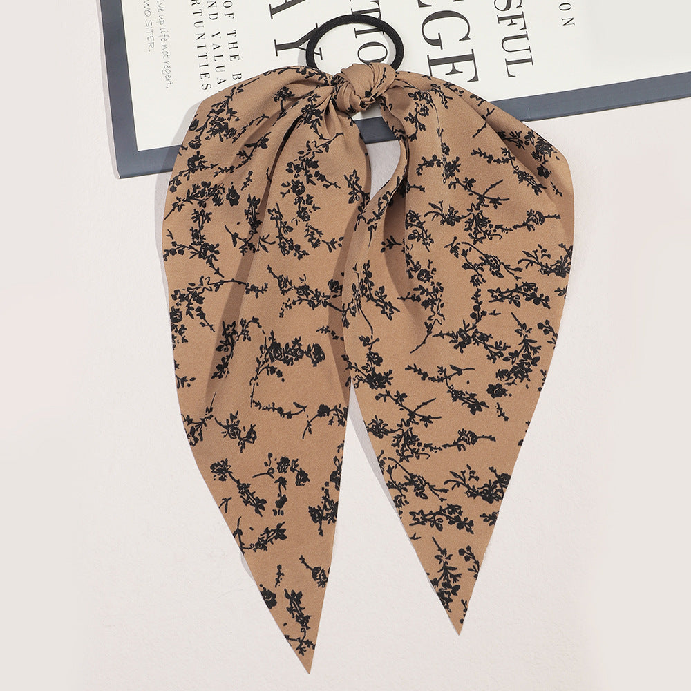 Wholesale Cow Streamers Fabric Hair Scrunchies