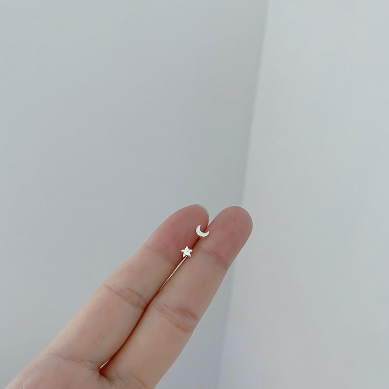 Conjunto De Aretes De Cobre De Corazón Plateado Plata al por mayor