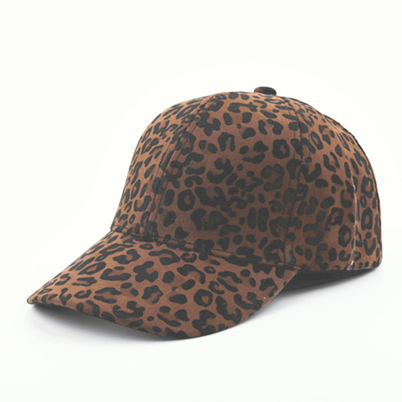 Wholesale Cotton Autumn and Winter Leopard Print Baseball Cap