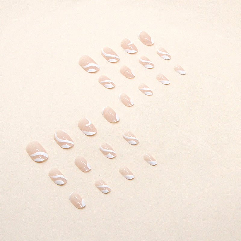 Wholesale Resin White Ribbon Nail Art