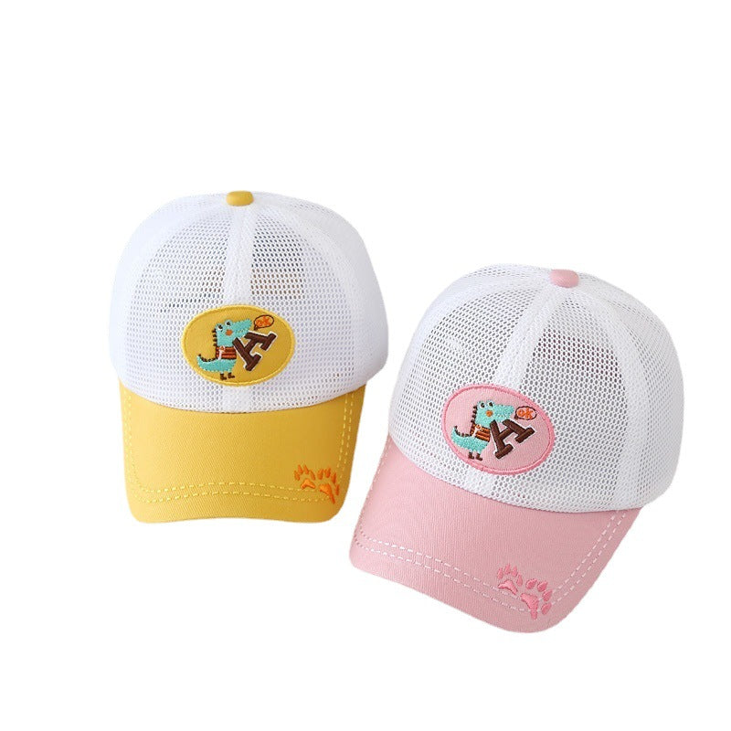 Wholesale Cotton Dinosaur Alphabet Kids Baseball Cap