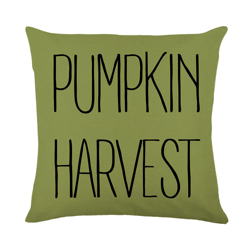Wholesale Thanksgiving Throw Pillow Cover Linen Maple Leaf Printing Home Pillow Cushion Cover