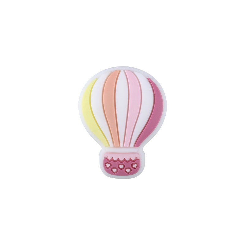 Wholesale 3pcs Silicone Colorful Hot Air Balloon Beads 2.3×2.9CM