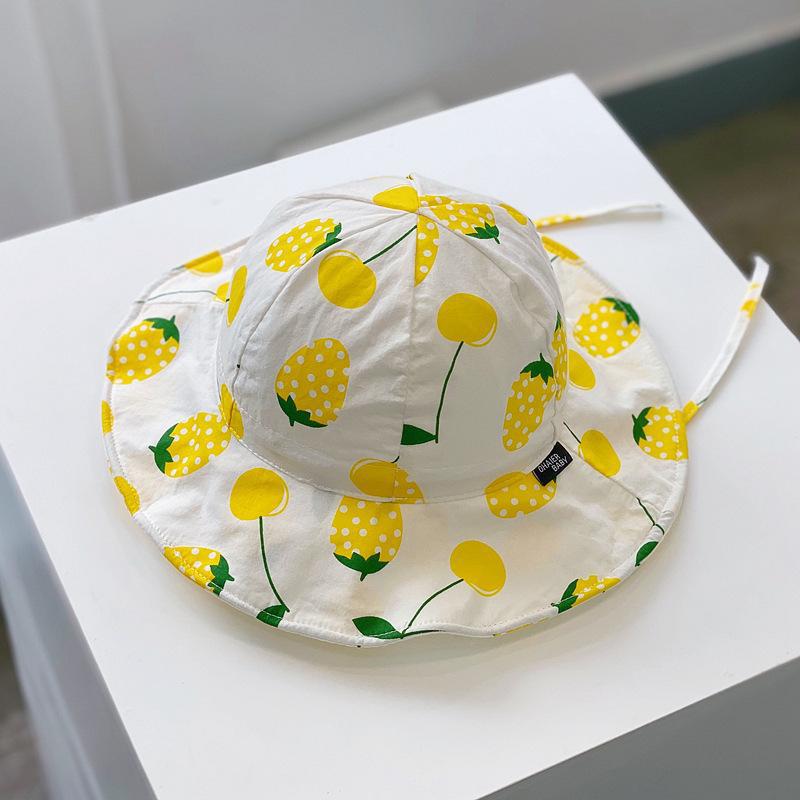 Wholesale Kids Sunshade Big Brim Wool Bucket Hat