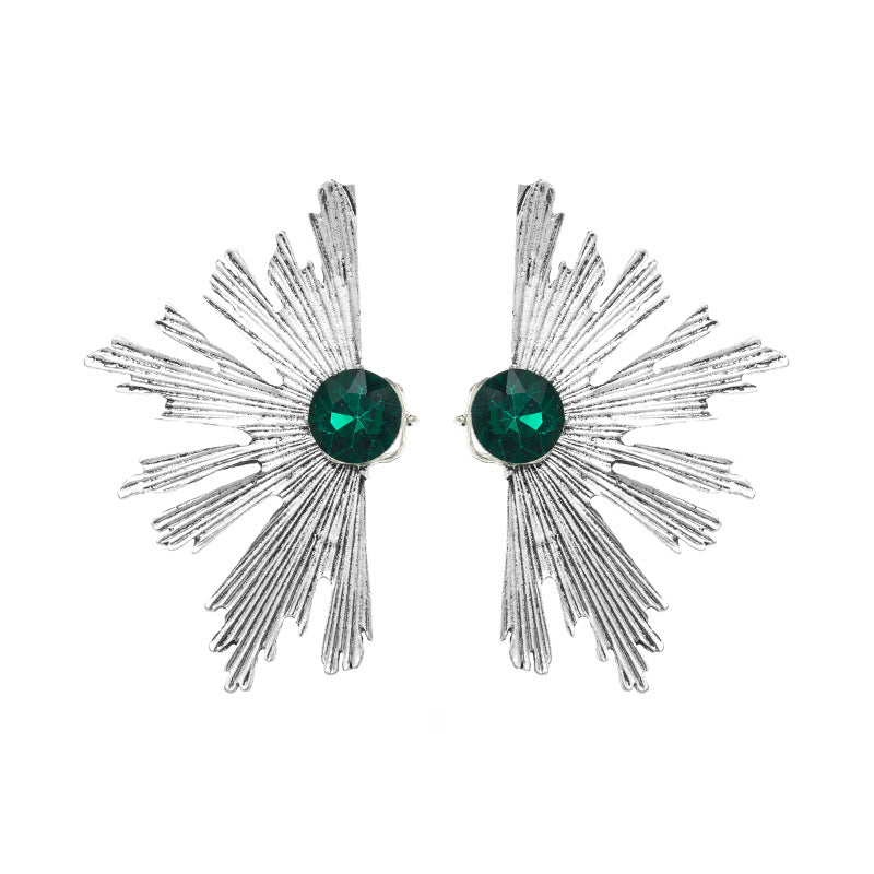 Aretes De Aleación Con Tachuelas De Diamantes De Múltiples Capas al por mayor