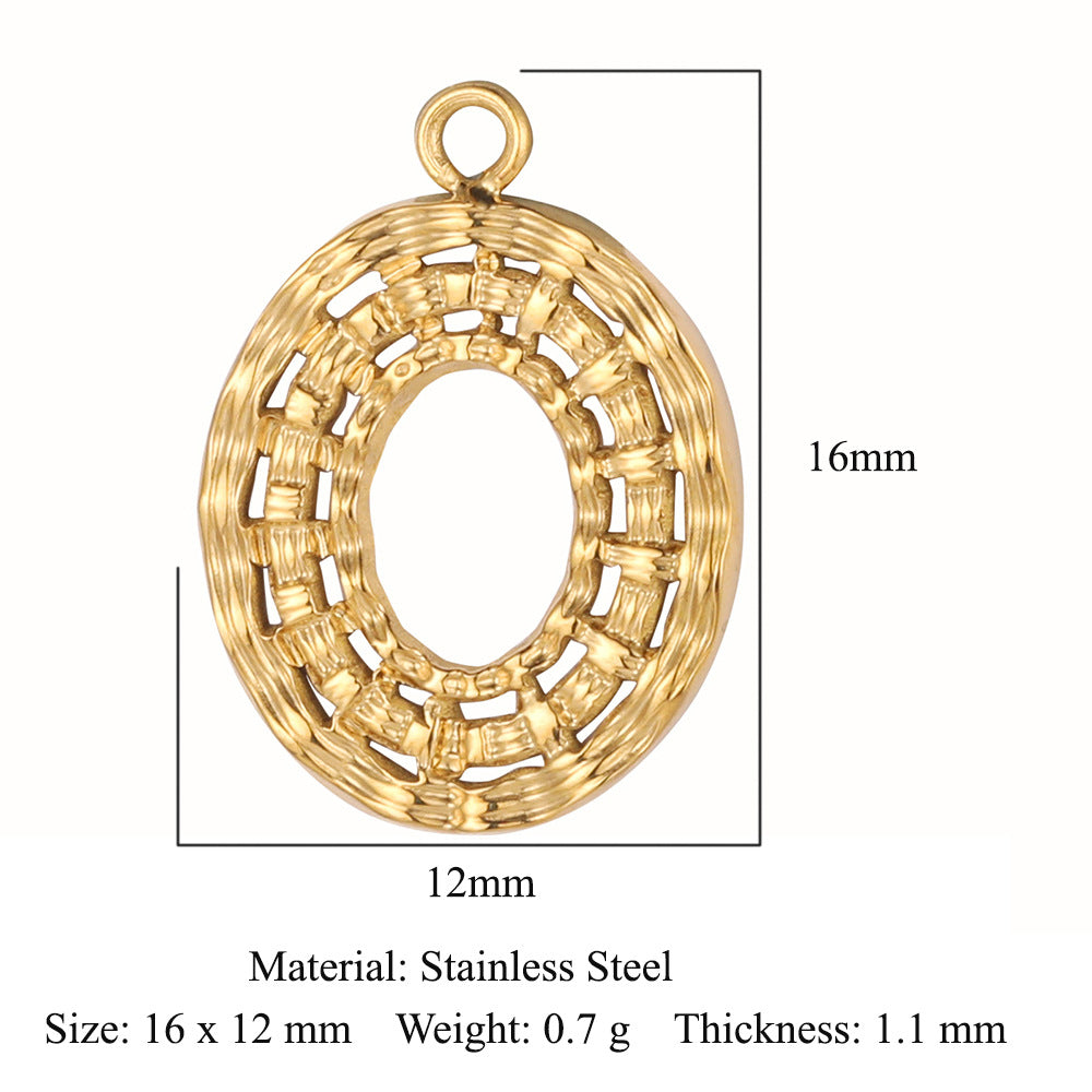 Wholesale Round Vintage Titanium Steel Necklaces