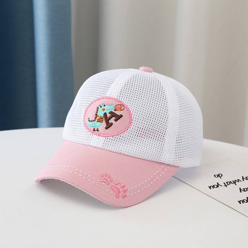 Wholesale Cotton Dinosaur Alphabet Kids Baseball Cap