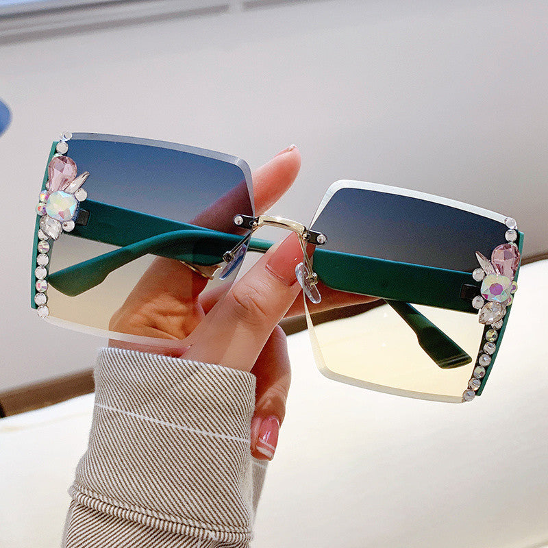 Protección UV al por mayor Gafas de sol de PC de marco grande