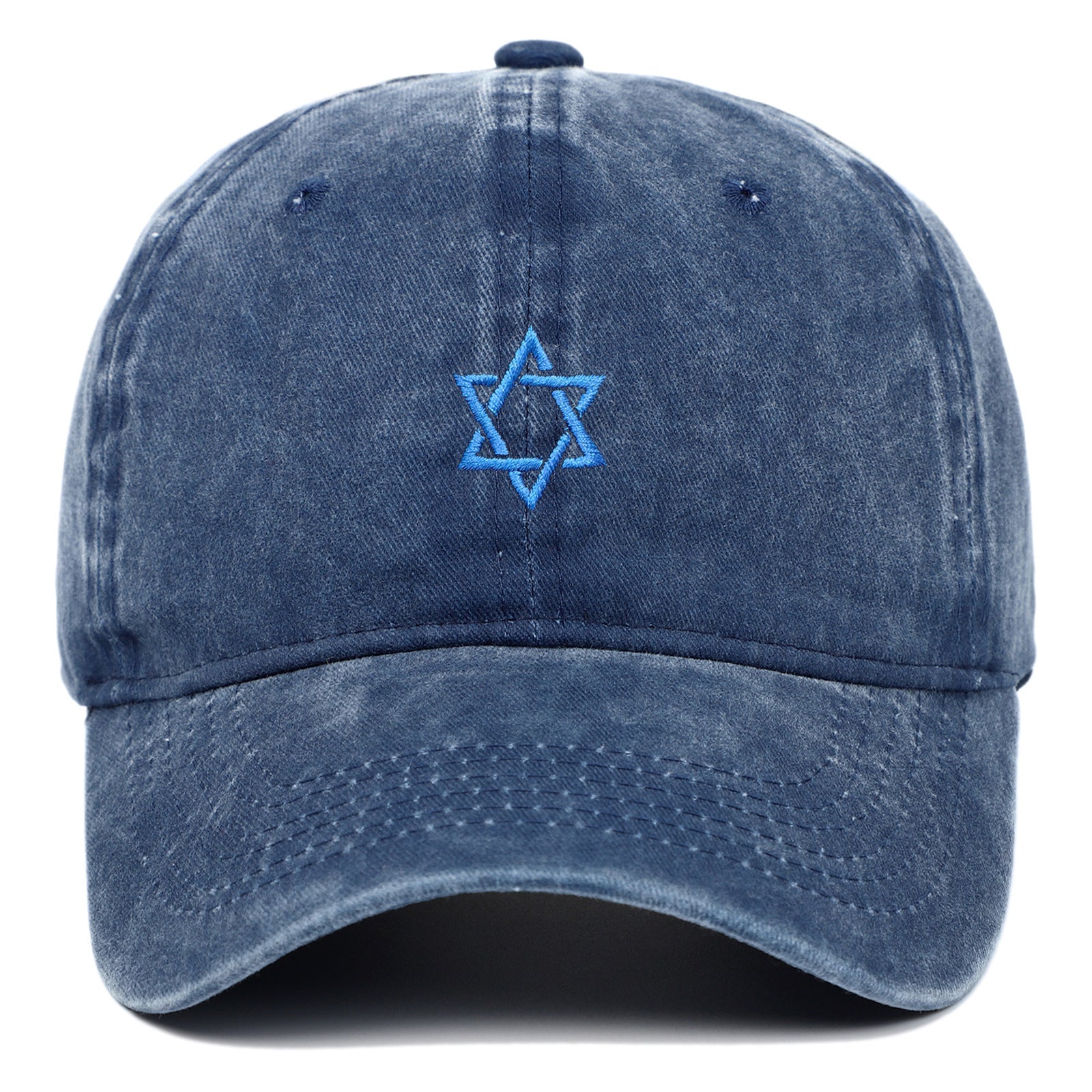 Wholesale of Five Pointed Star Embroidered Cotton Baseball Caps