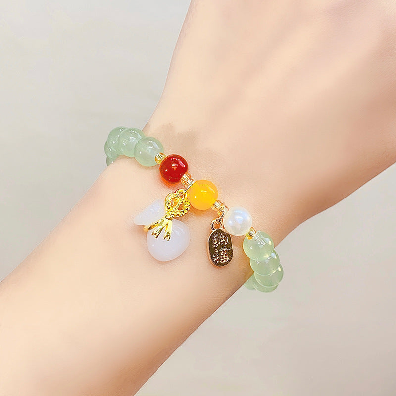 Wholesale Chinese Rabbit Glass Beads Bracelet