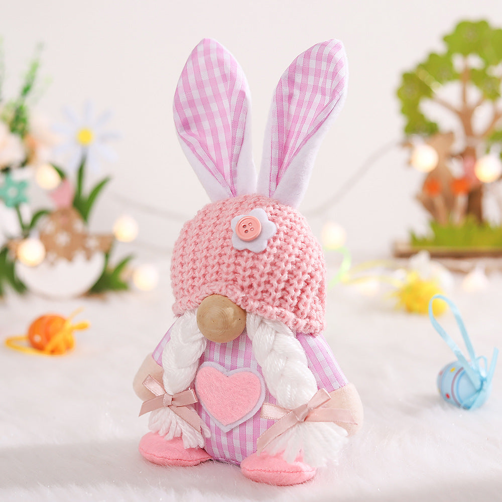 Venta al por mayor Decoraciones De Tela De Muñeca Anciana Sin Rostro De Pascua