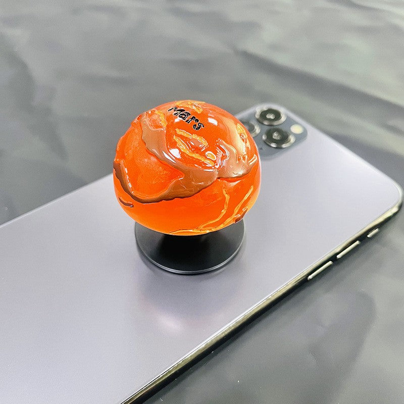 Wholesale Plastic Solar System Glitter Phone Holder