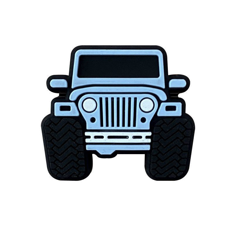 Wholesale 10PCS Silicone Car Focal beads with Pore Size 2.5mm