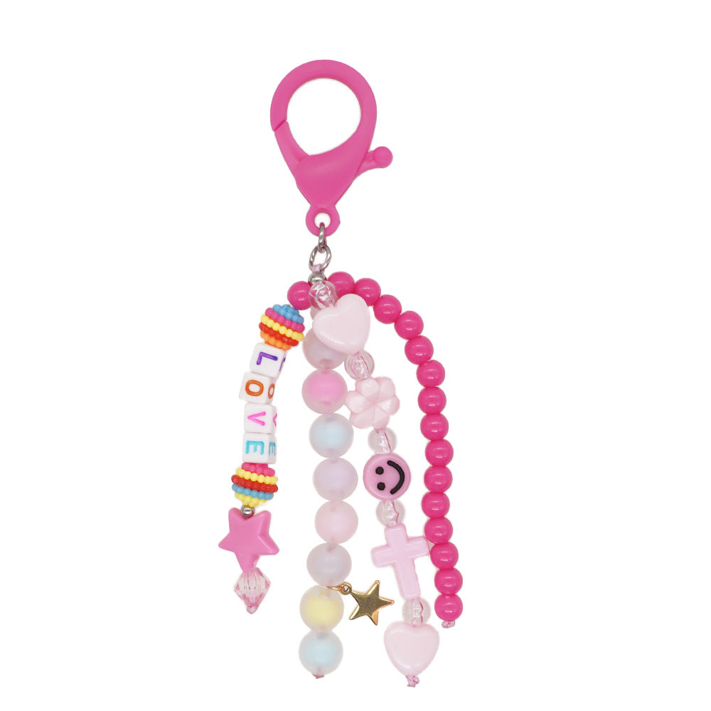 Wholesale Keychains Acrylic Anti-Lost Rice Beads